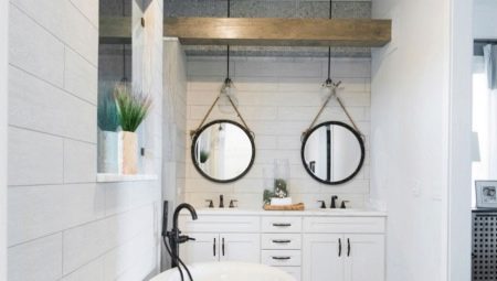Белая плитка в ванной: виды и примеры дизайна