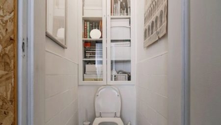 Шкаф в туалет от пола до потолка