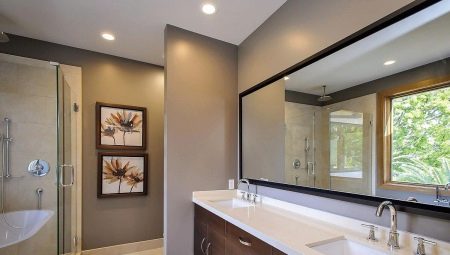 Как выбрать большое зеркало в ванную?