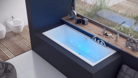 Прямоугольные акриловые ванны: виды, размеры и особенности выбора