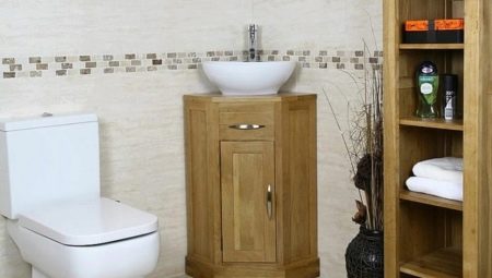 Угловые раковины с тумбой в ванную комнату: разновидности, рекомендации по выбору