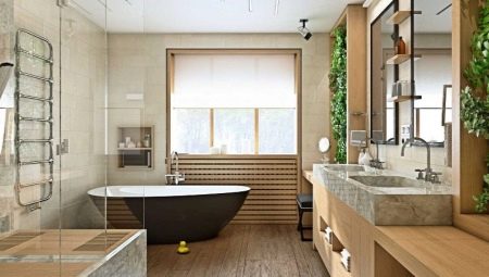 Ванные комнаты с окном: разновидности, варианты дизайна