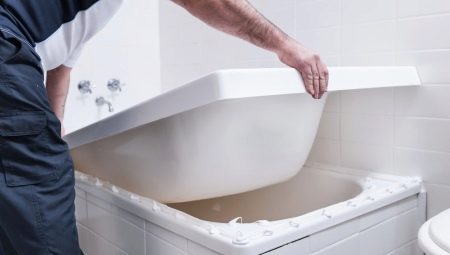Вкладыши в ванну: особенности, виды и выбор
