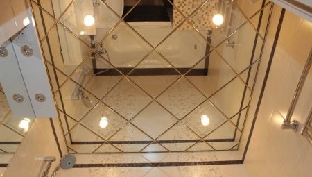 Зеркальный потолок в ванной комнате: плюсы и минусы, варианты дизайна