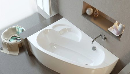 Асимметричные акриловые ванны: разновидности, советы по выбору 
