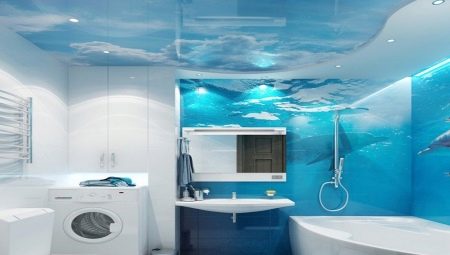 Потолок в ванной: особенности, выбор отделки 