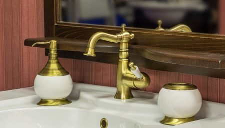 Бронзовые смесители для ванной комнаты: особенности, виды, советы по выбору и уходу 