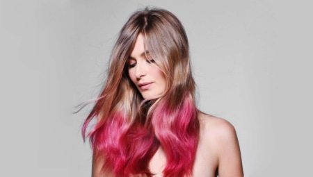Розовые кончики волос на русых волосах: кому подойдет и как сделать?