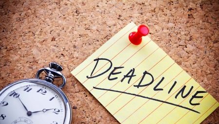 Deadline: definition and application rules