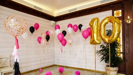 Как украсить комнату шарами на день рождения? 