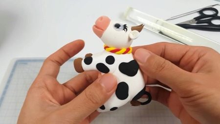 Как слепить корову из пластилина?