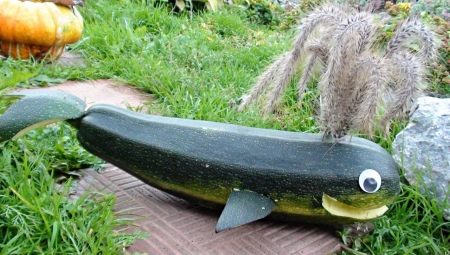 Как сделать кита из кабачка?