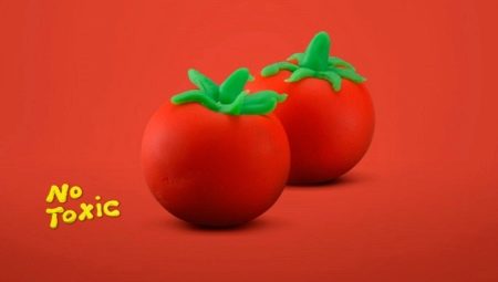 Как слепить помидор из пластилина?