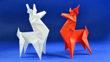 Как можно складывать оригами в виде оленя?