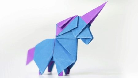 Как сделать оригами в виде единорога?