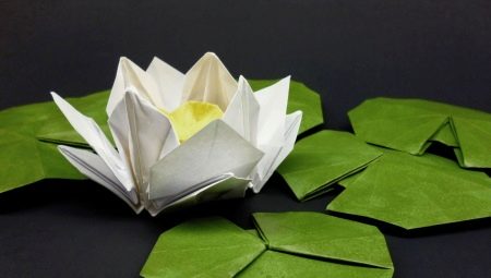 Как сделать оригами в виде кувшинки? 