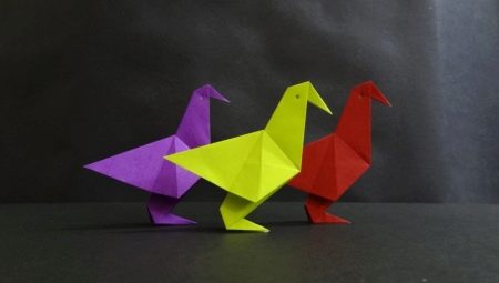 Как сделать оригами в виде птиц?