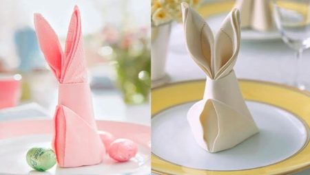 Как сделать зайчика или кролика из салфетки?