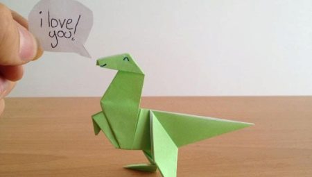 Как сложить динозавра в технике оригами?