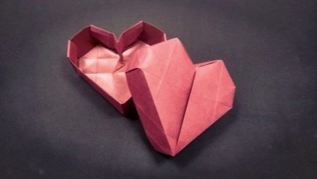 Коробочка «Сердечко» в технике оригами