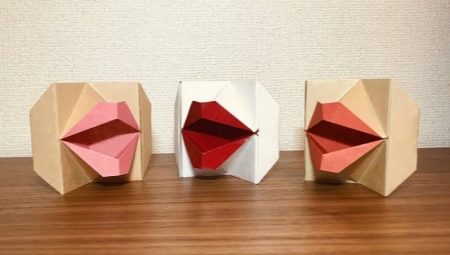 Оригами в виде губ
