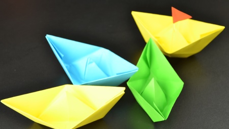 Оригами в виде кораблика