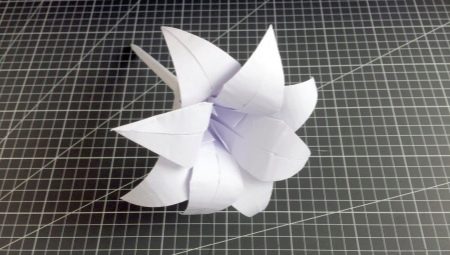 Создание оригами в виде лилии