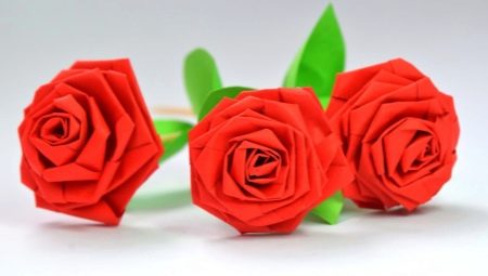 Создание оригами в виде роз