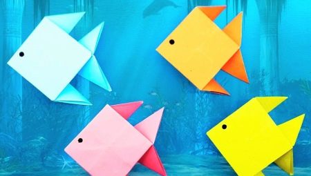Создание оригами в виде рыб
