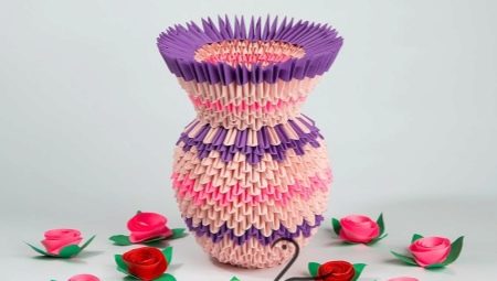 Создание вазы в технике модульный оригами 