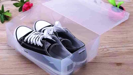 Пластиковые коробки для обуви