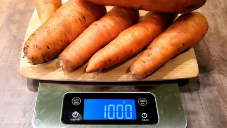 Сколько весит морковь?