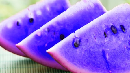 Фиолетовые и синие арбузы