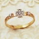 Женское золотое кольцо "Спаси и сохрани" 