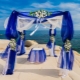 Как оформить свадьбу в синем цвете?