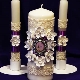 Свечи для семейного очага на свадьбу