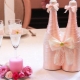 Украшение бутылок на свадьбу: способы и интересные примеры
