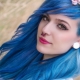 Синие волосы: оттенки и технология окрашивания