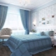 Тонкости оформления спальни в голубых тонах 