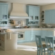Голубые кухни: выбор гарнитура, сочетание цветов и примеры интерьера