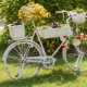 Идеи применения старого велосипеда в дизайне сада