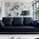 Черные диваны: разновидности и выбор в интерьер