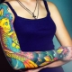 Особености и разновидности цветных тату