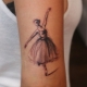 Значение и эскизы тату в виде балерины