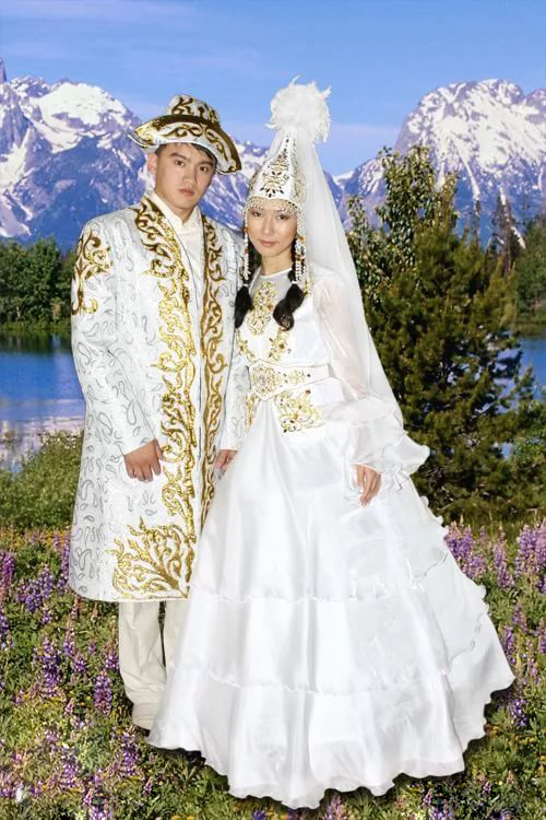 Свадебный казахский костюм