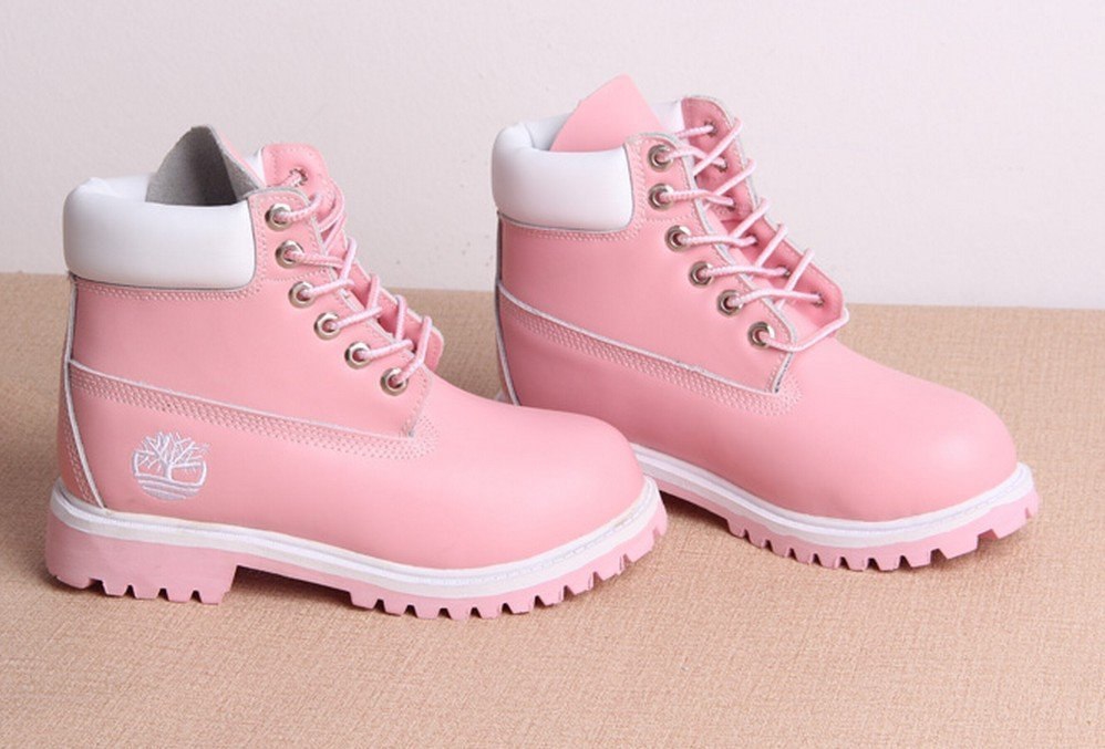 Ботинки 36 размер купить. Timberland 10061 Pink. Розовые ботинки женские. Розовые тимберленды женские. Розовые зимние ботинки женские.