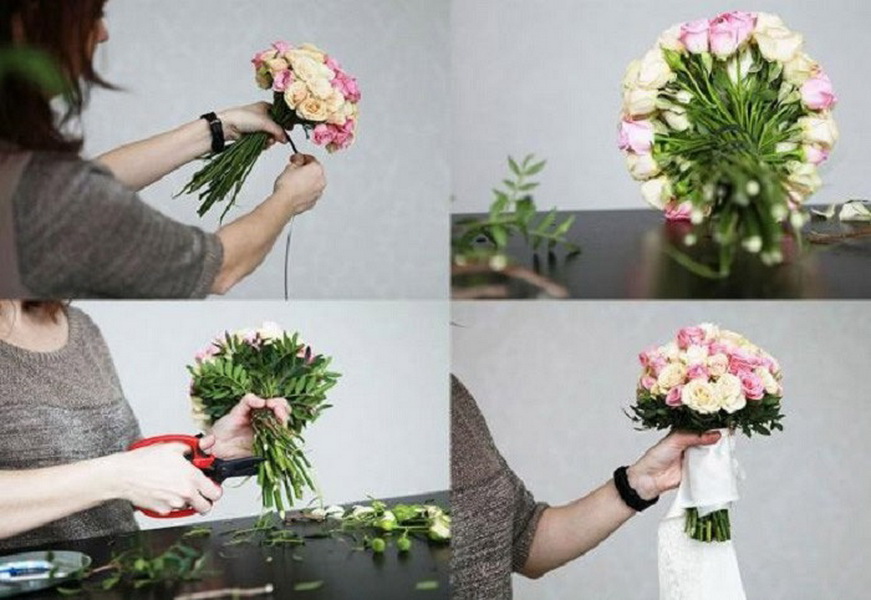 Как вставить на фото букет цветов