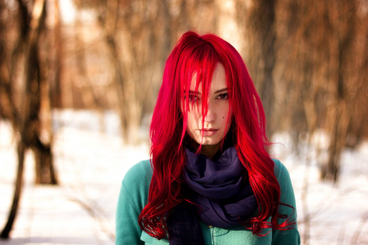 Фото Красной Краски Для Волос