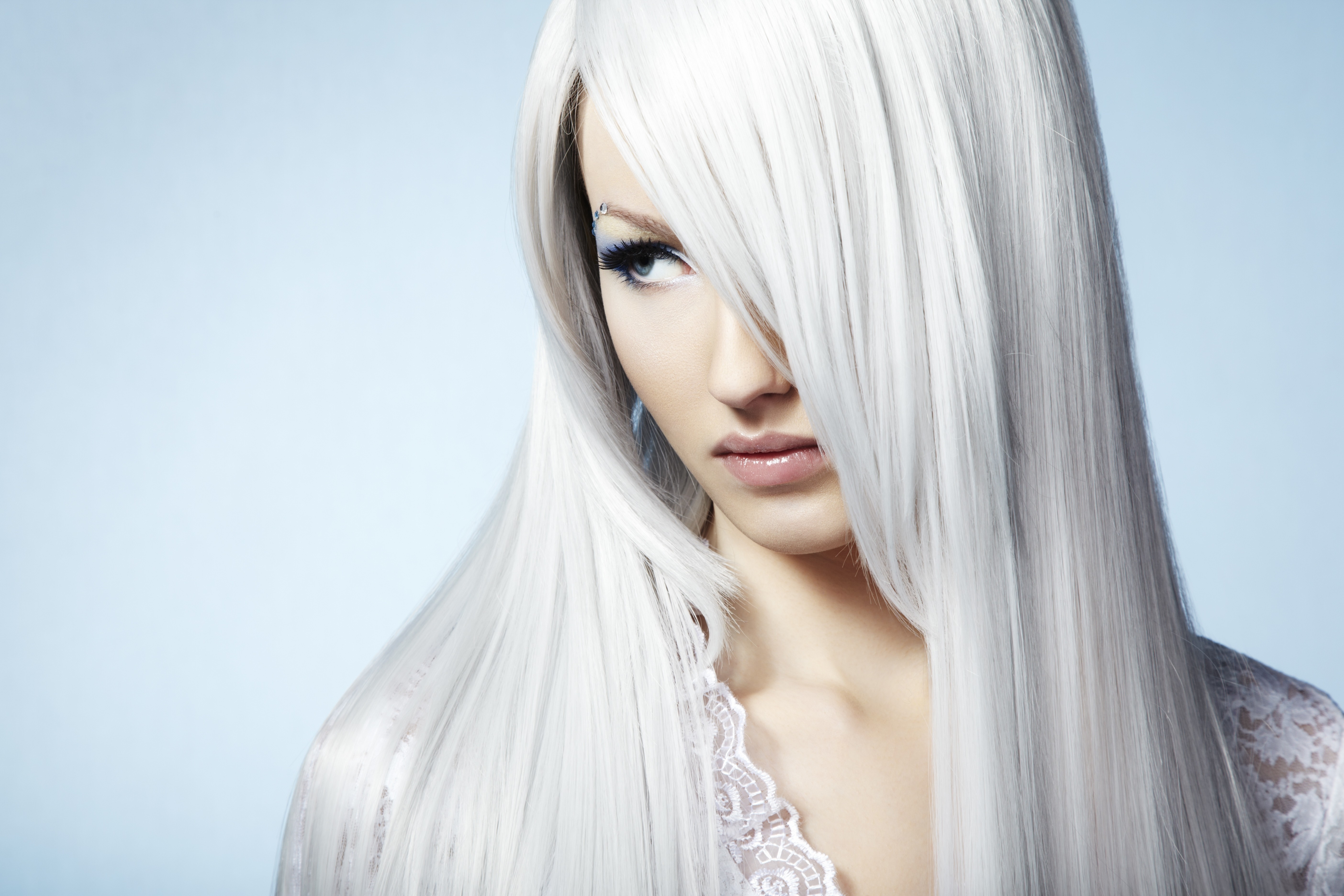 Красивые Белые Волосы Фото