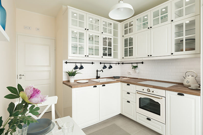 Кухня Белая Угловая Дизайн Фото